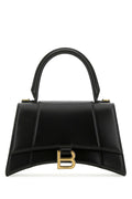 Balenciaga Women Black Leather Small Hourglass Handbag