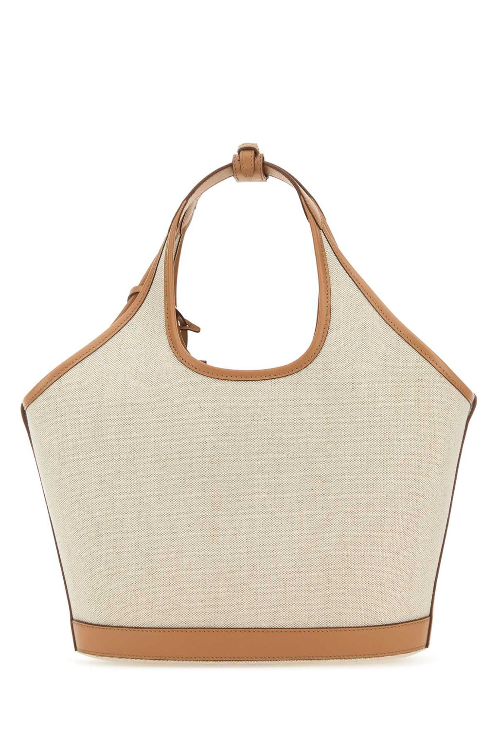 Prada Women Sand Canvas Handbag