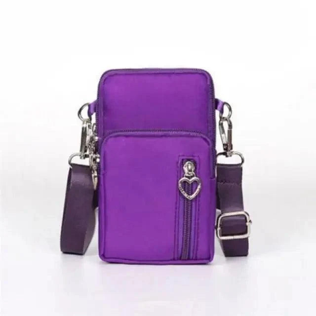 New Trendy Crossbody Zipper  Shoulder Bag For Ladies And Girls Multifunction Handbag Wrist Purse For Females