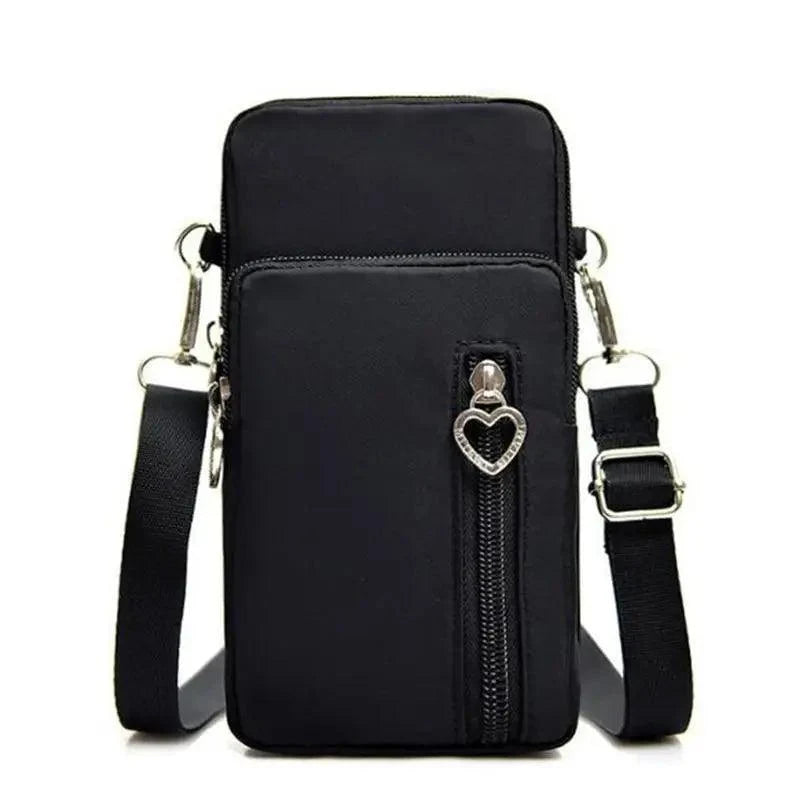 New Trendy Crossbody Zipper  Shoulder Bag For Ladies And Girls Multifunction Handbag Wrist Purse For Females