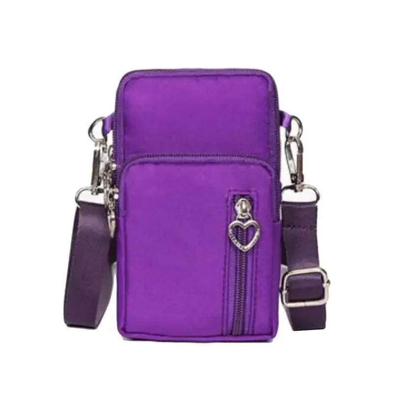 New Trendy Crossbody Zipper  Shoulder Bag For Ladies And Girls Multifunction Handbag Wrist Purse For Females