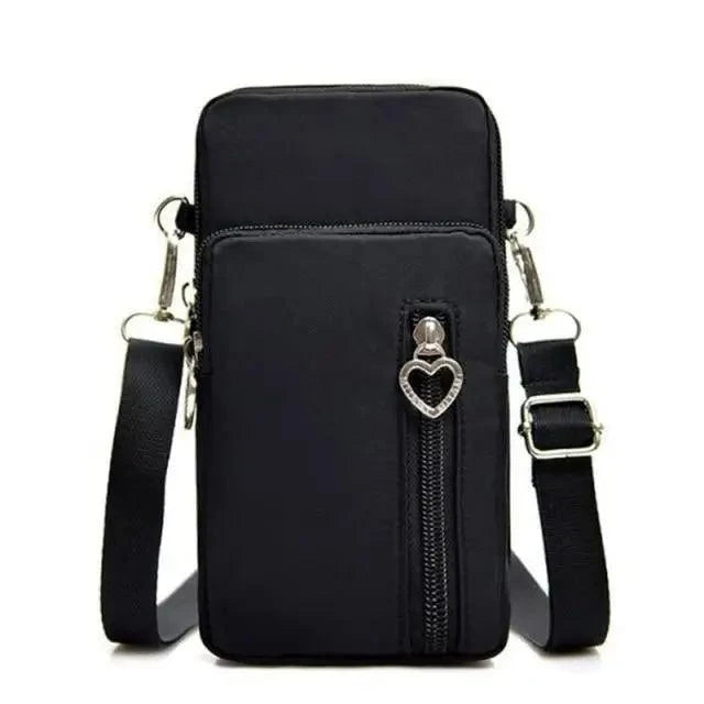 New Trendy Crossbody Zipper  Shoulder Bag For Ladies And Girls Multifunction Handbag Wrist Purse For Females