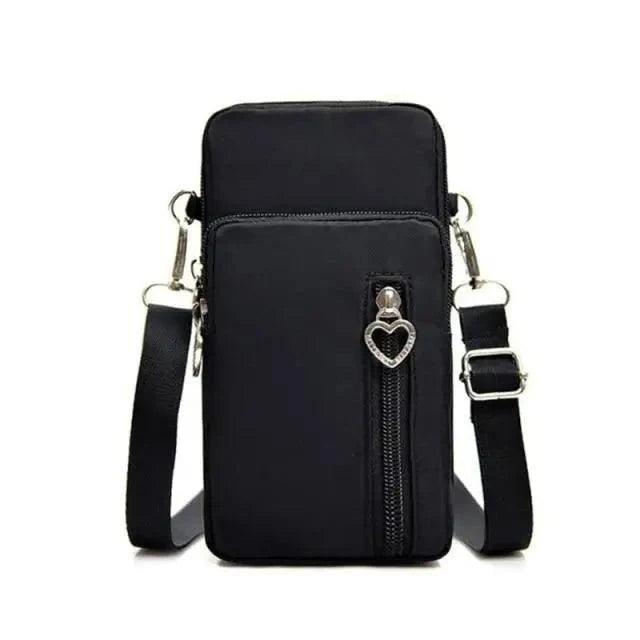 New Trendy Crossbody Zipper  Shoulder Bag For Ladies And Girls Multifunction Handbag Wrist Purse For Females