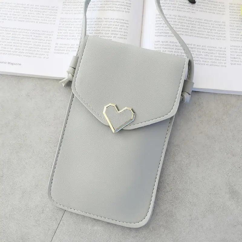 Women  Bag Shoulder Transparent Bag Card Holders Girl  Handbag Ladies PU Leather Clutch Phone Wallets Purse